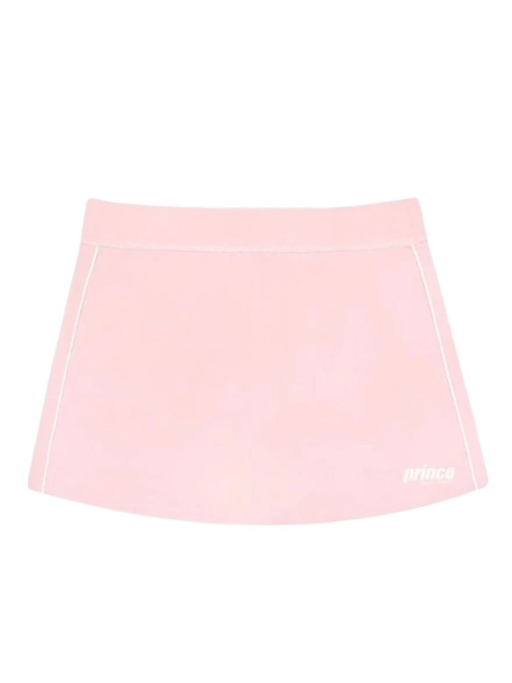 NWT Sporty & Rich x Prince Sporty Court Skirt Baby Pink White Size L Retail $120